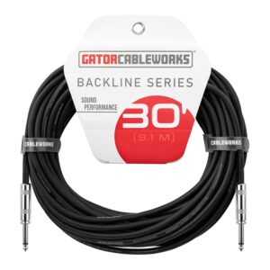 Gator Cableworks GCWB-INS-30 Cavo strumento jack dritto/dritto 9 m Serie Backline