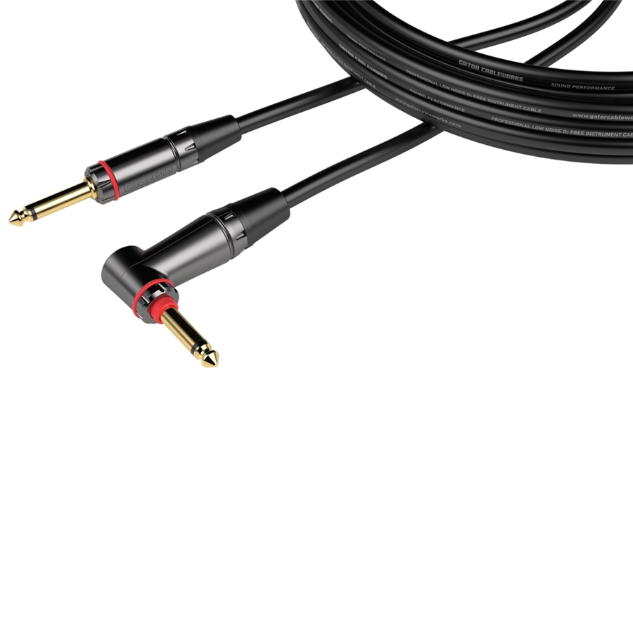 Gator Cableworks GCWH-INS-20RA Cavo strumento jack dritto/angolato 6 m Serie Headliner