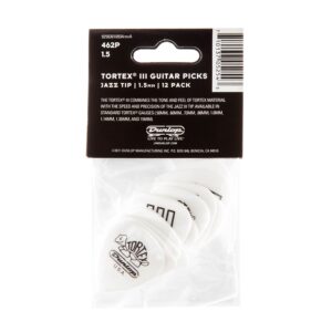 Dunlop 462P Tortex III White 1.50