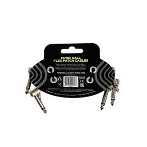 Ernie Ball 6474 Flex Patch Cable Glow in Dark 7.62 cm 3pk