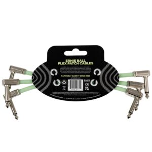 Ernie Ball 6475 Flex Patch Cable Glow in Dark 15.24 cm 3pk