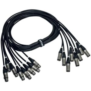 Quik Lok ITPRO/8MF-10 Frusta 8 Canali Cannon XLR 10 mt