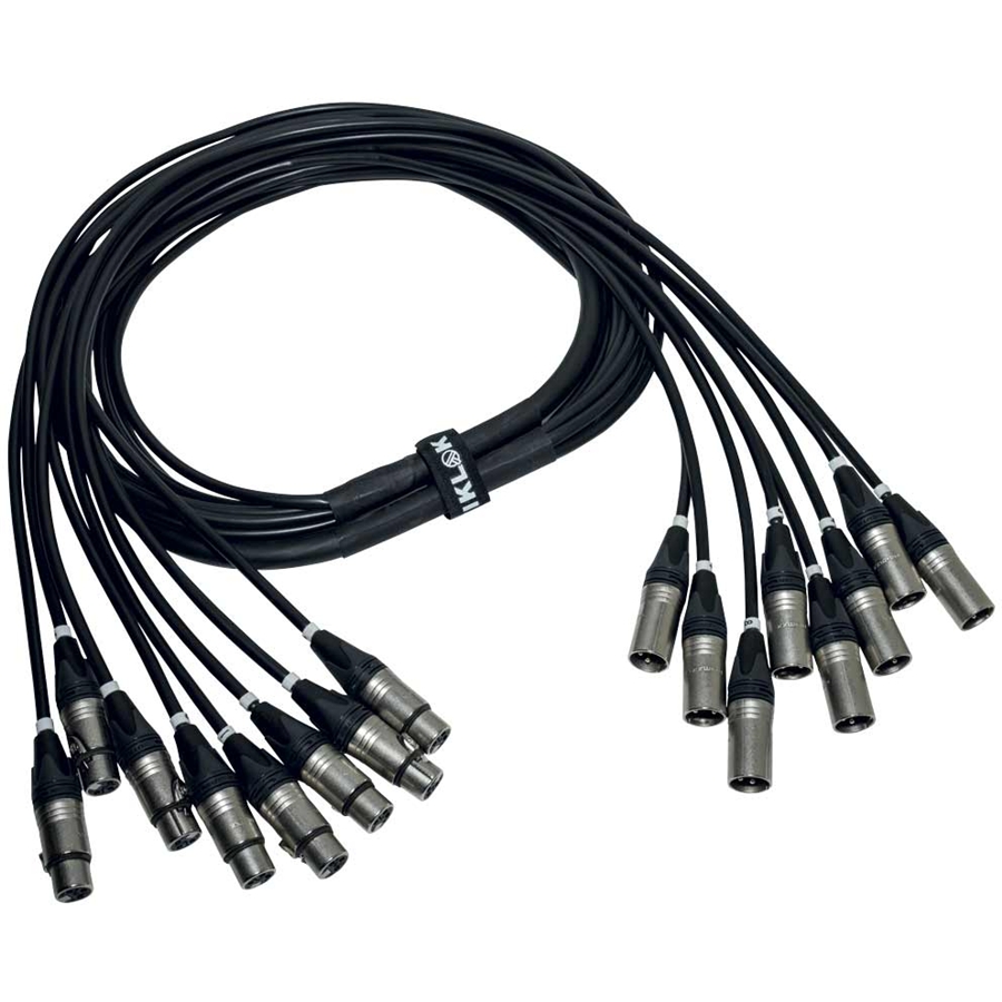 Quik Lok ITPRO/8MF-10 Frusta 8 Canali Cannon XLR 10 mt