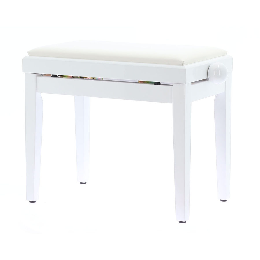 Quik Lok PB/100 WH L Panca Bianco Lucido per Pianoforte