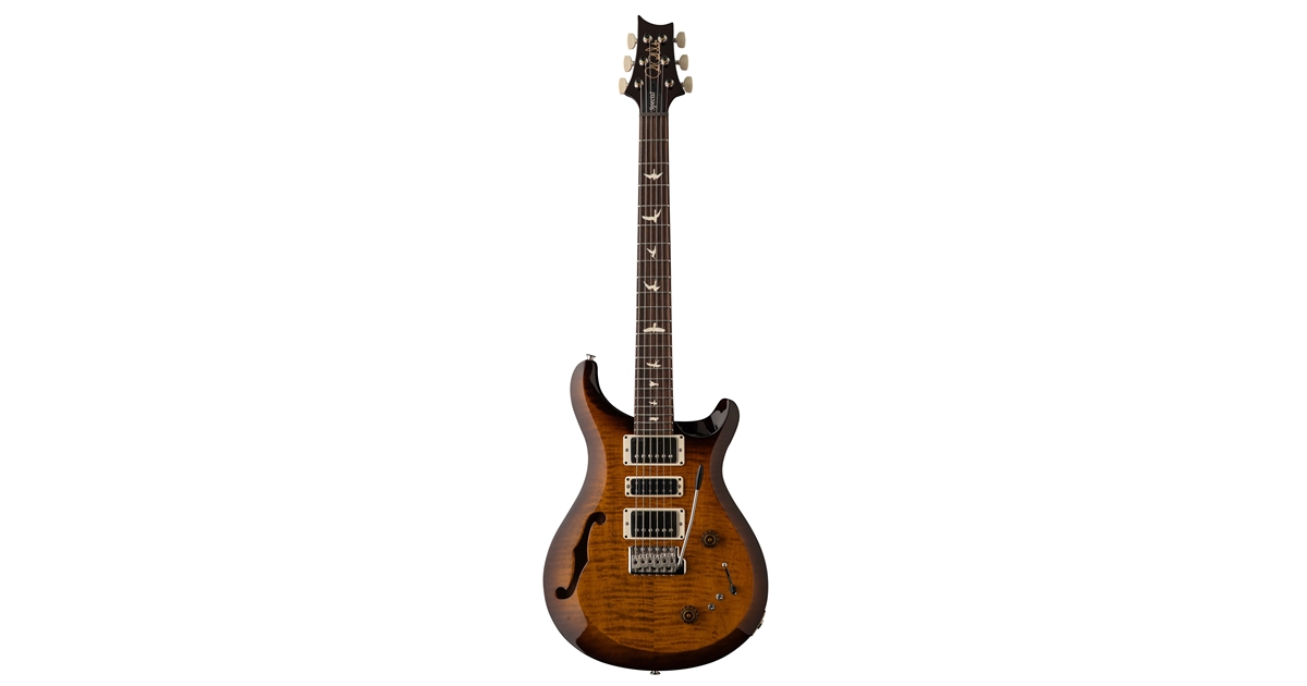 Prs S2 Special Semi-Hollow Black Amber