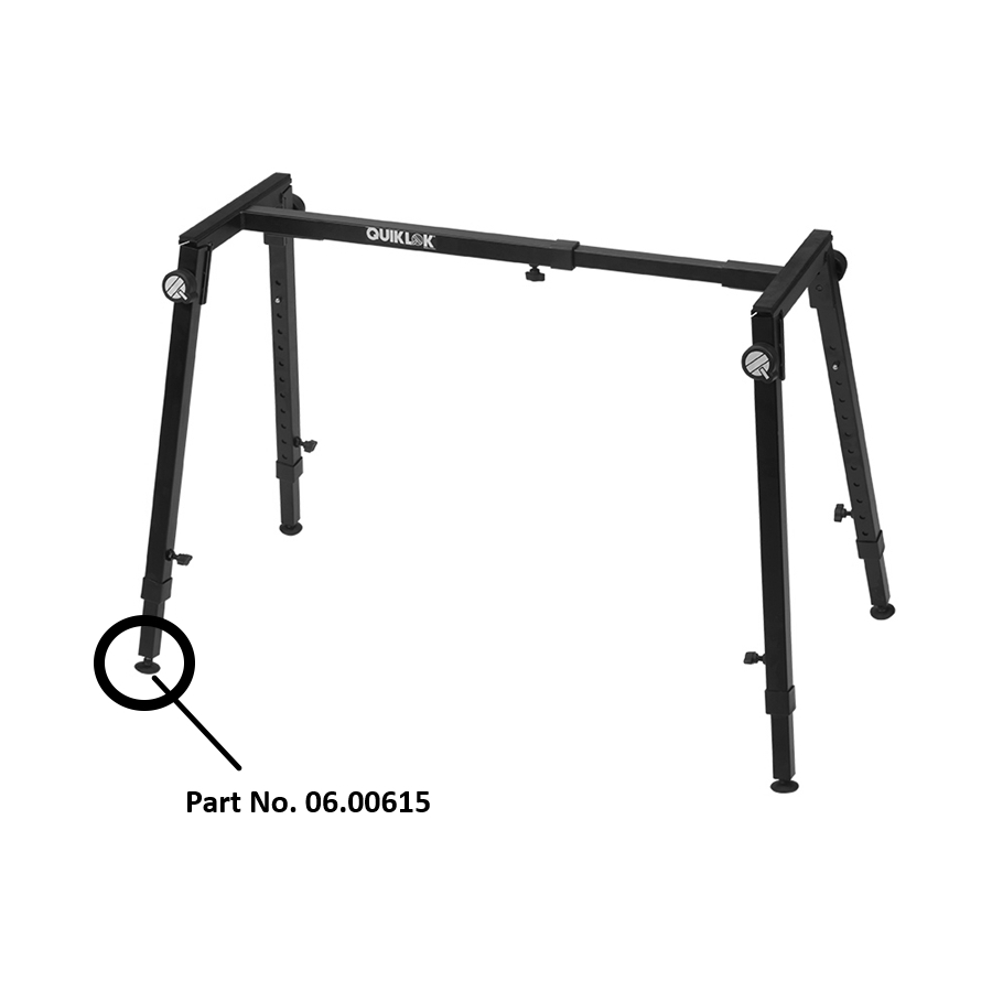 Quik Lok Piedino Regolabile D37 mm con Vite M8x13 mm