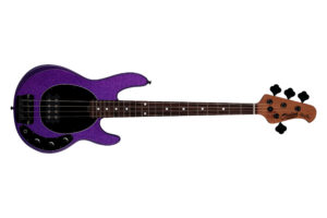 Sterling by MusicMan StingRay RAYSS4 Short Scale Purple Sparkle