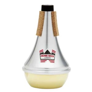 Denis Wick Sordina per tromba o cornetta dritta in alluminio con fondo in ottone  5504B