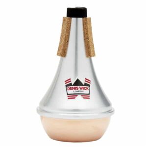 Denis Wick Sordina per tromba o cornetta dritta in alluminio con fondo in rame 5504C