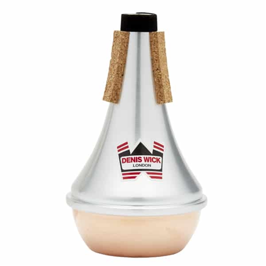 Denis Wick Sordina per tromba o cornetta dritta in alluminio con fondo in rame 5504C