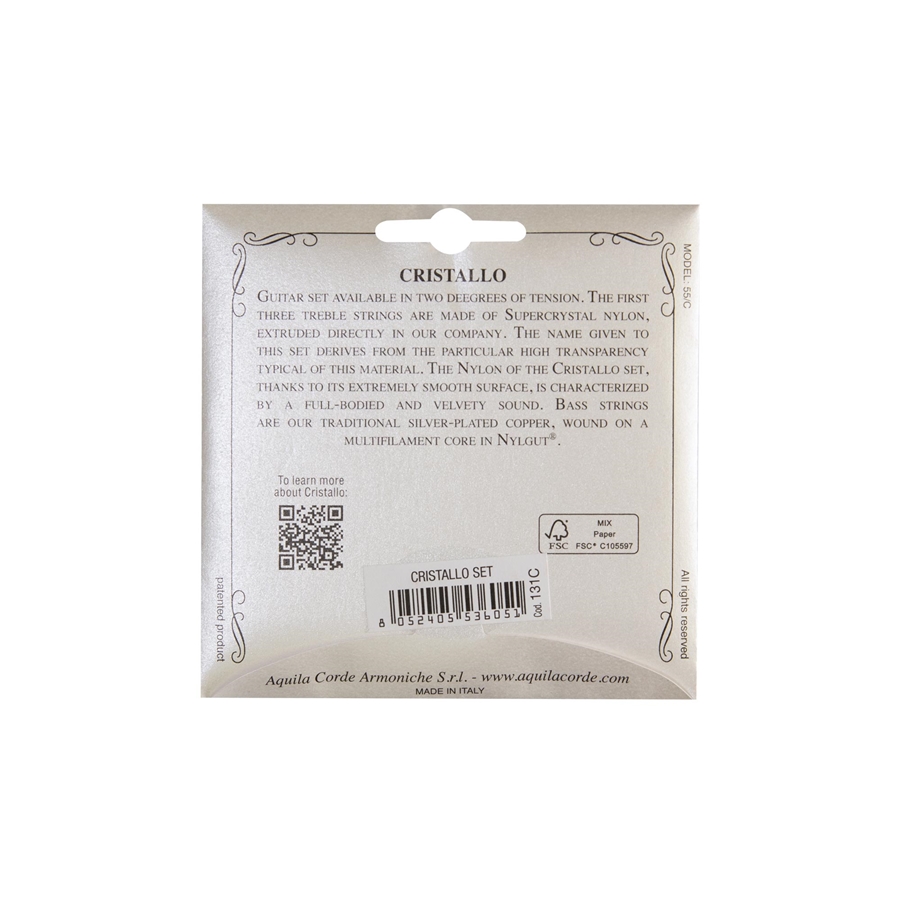 Aquila 131C CRISTALLO Guit Set N tens
