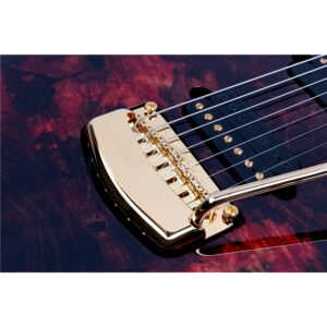 Music Man Cutlass Jason Richardson Rorschach Red 7 Corde