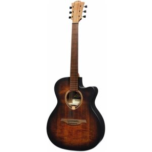 Lag T70ACE-B&B Chitarra Acustica Auditorium Cutaway EQ Black & Brown