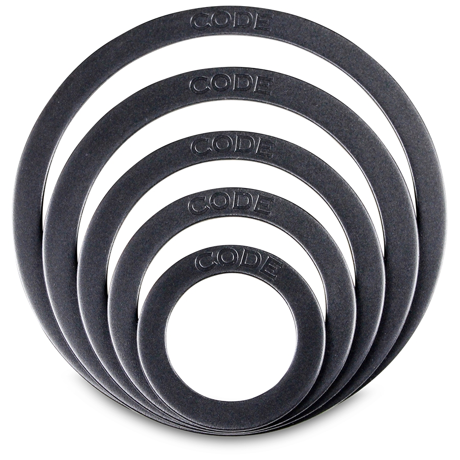Code PORT HOLES Anello di rinforzo da 5' Nero - PRTHLBL51