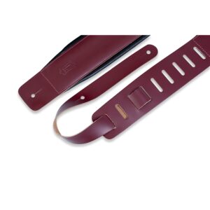 Levy's DM1PD-BRG Tracolla in pelle pieno fiore Burgundy 3'
