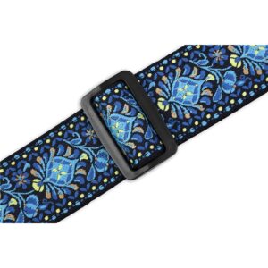 Levy's M10HT-04 Tracolla per banjo Jacquard Blue 2'