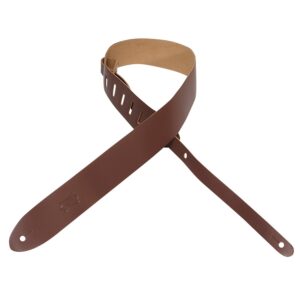 Levy's M12-BRN Tracolla in pelle pieno fiore Brown 2'
