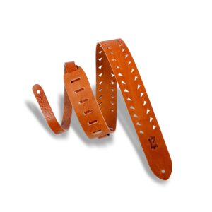 Levy's M12TTV-TAN Tracolla in pelle conciata al vegetale Tiger Tooth 2'