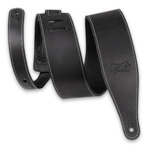 Levy's M17BAS-BLK Tracolla in pelle morbida Black 2 1/2'