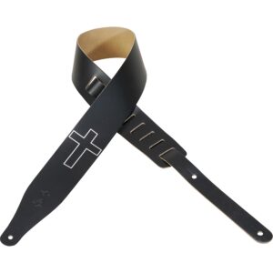 Levy's M17CHC-BLK Tracolla in pelle Cross 2 1/2'