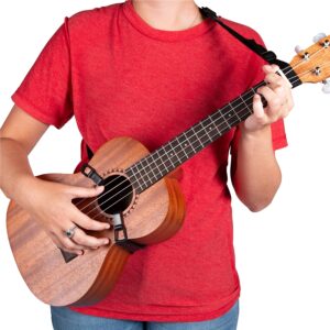 Levy's M19HOK-BLK Tracolla per ukulele a gangio in nylon Black