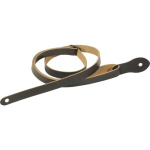 Levy's M19LUKE-BLK Tracolla per mandolino e ukulele in pelle Black 1/2'