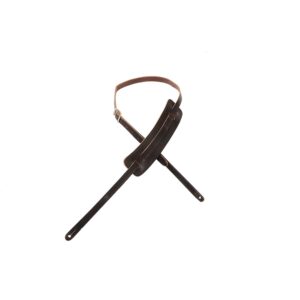 Levy's M25-DBR Tracolla Vintage-Style in pelle conciata al vegetale Dark Brown 5/8'