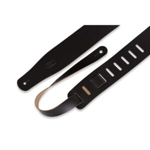 Levy's M26-BLK Tracolla in pelle pieno fiore Black con retro natural 2 1/2'
