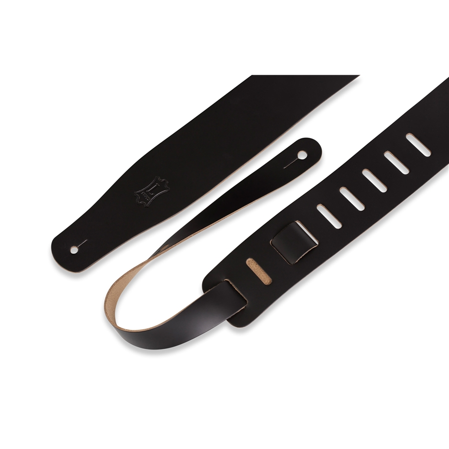 Levy's M26-BLK Tracolla in pelle pieno fiore Black con retro natural 2 1/2'