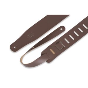 Levy's M26-BRN Tracolla in pelle pieno fiore Brown con retro natural 2 1/2'