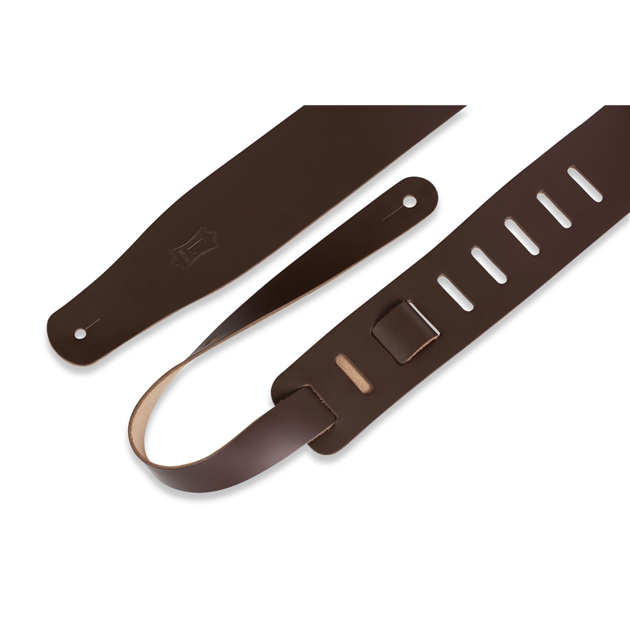 Levy's M26-DBR Tracolla in pelle conciata al cromo Dark Brown 2 1/2'