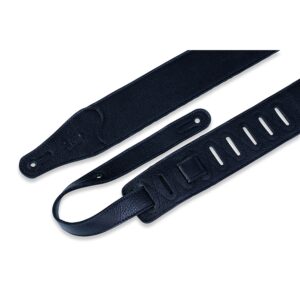 Levy's M26BL-BLK Tracolla in pelle con retro in pelleBlack 2 1/2'
