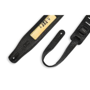 Levy's M26CAL-001 Tracolla in pelle Calaca Mariachi Design Black 2 1/2'