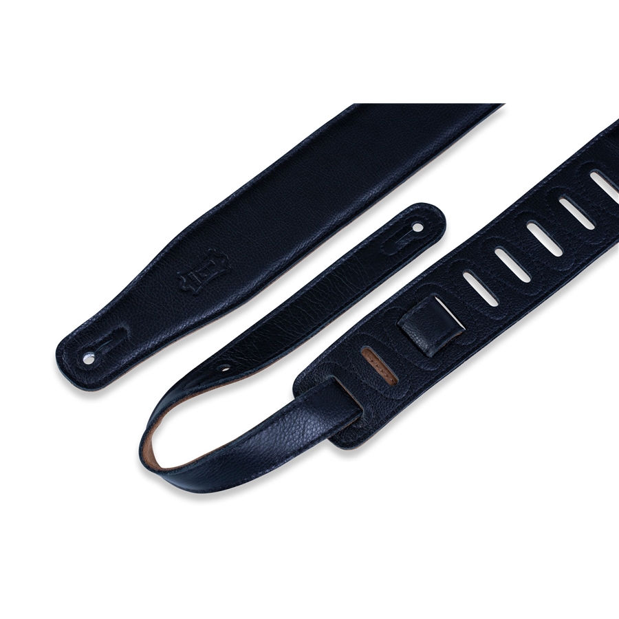 Levy's M26GF-XL-BLK Tracolla XL in pelle imbottita Black 2 1/2'