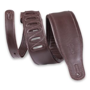 Levy's M26GP-DBR-DBR Tracolla in pelle Dark Brown con retro Dark Brown 3 1/4'