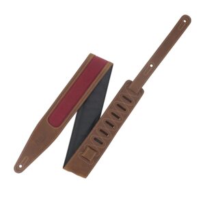 Levy's M317TRI-BRN-BRG Tracolla in pelle Crazy Horse Brown Burgundy 2 1/2'