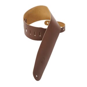 Levy's M4-BRN Tracolla in pelle pieno fiore Brown 3 1/2'