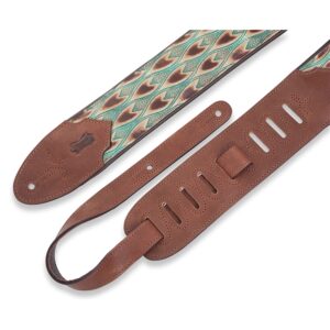 Levy's M4WP-004 Tracolla in pelle Sundance Line Arrowhead Turquoise 3'
