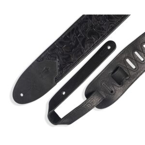Levy's M4WP-007 Tracolla in pelle Sundance Black Rose 3'