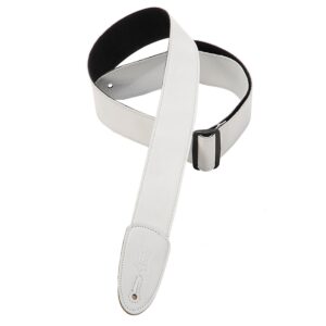 Levy's M7GP-WHT Tracolla in pelle con retro in polipropilene White 2'