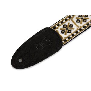Levy's M8HT-07 Tracolla in tessuto Diamond Gold and White 2'