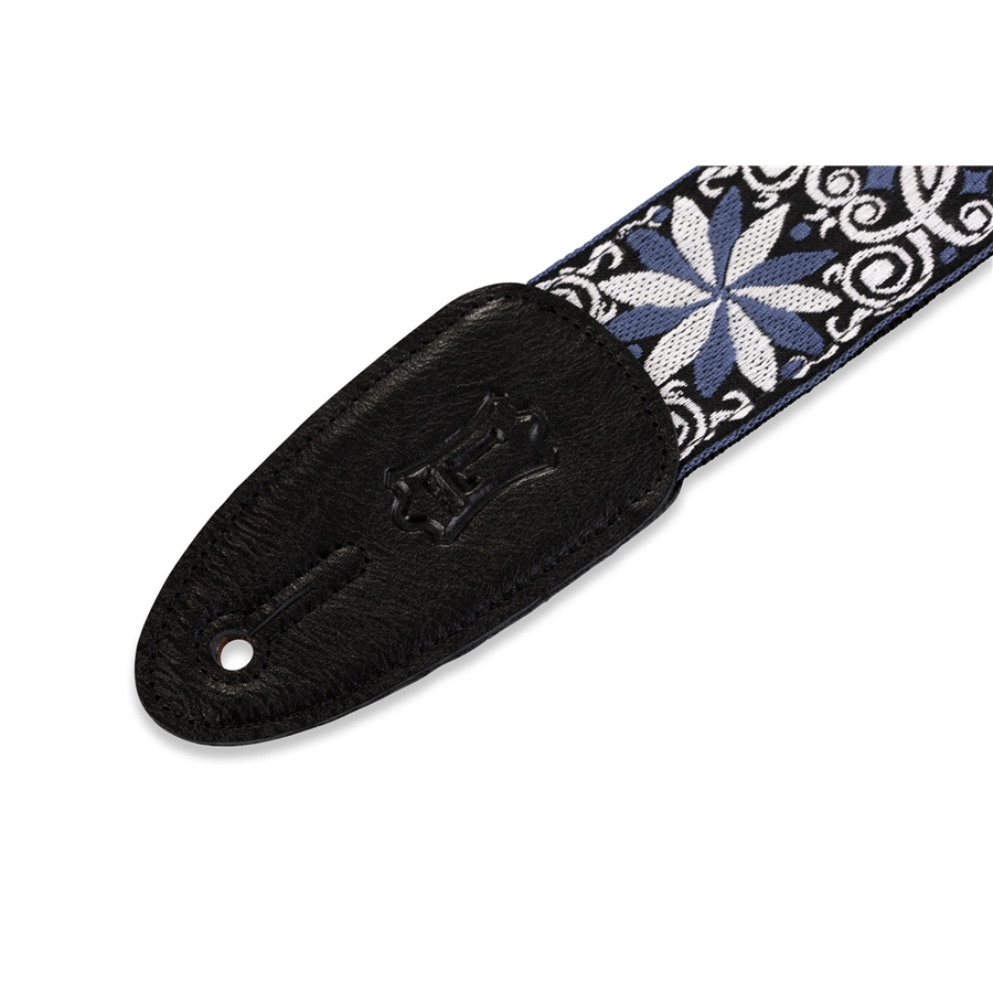 Levy's M8HT-10 Tracolla in tessuto Floral Blue and White 2'