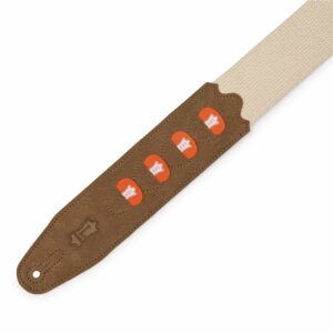 Levy's MC2PH-NAT Tracolla con porta plettri in cotone Natural 2'