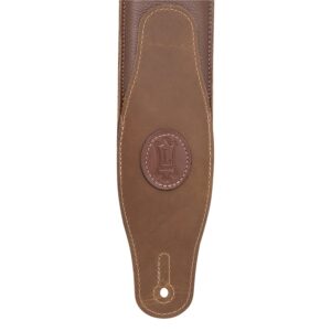 Levy's MGS83CS-BRN-GRN Tracolla in pelle imbottita con retro in pelle scamosciata Brown & Green 3'