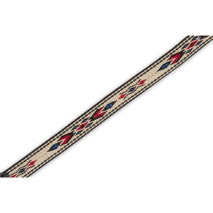 Levy's MJ19UKE-003 Tracolla per ukulele in jacquard Red & Blue 1/2'