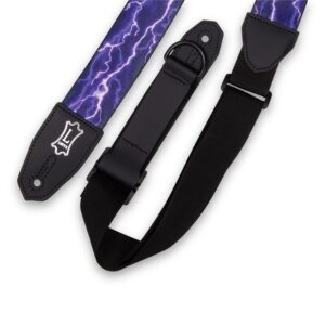 Levy's MPRH-18 Tracolla in poliestere Right Height Lightning Motif 2'