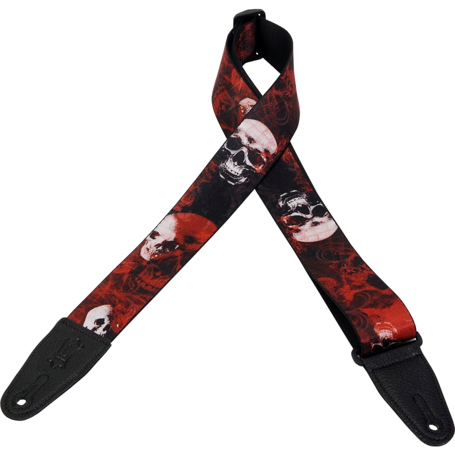 Levy's MPS2-093 Tracolla in poliestere Skull Default Title 2'