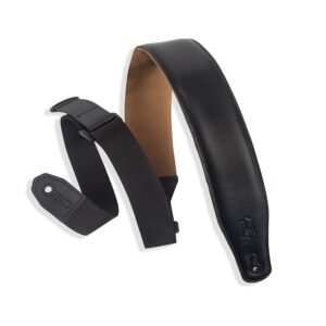 Levy's MRHGS-BLK Tracolla in pelle Right Height Black 2 1/2'