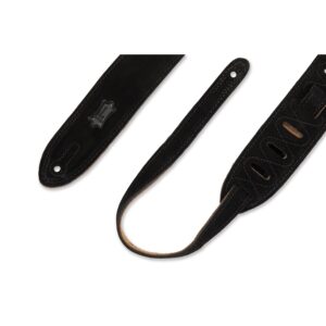Levy's MS12-BLK Tracolla in pelle scamosciata Black 2'