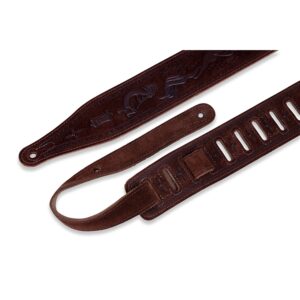 Levy's MS17T03-BRN Tracolla in pelle scamosciata Brown Kokopelli 2 1/2'